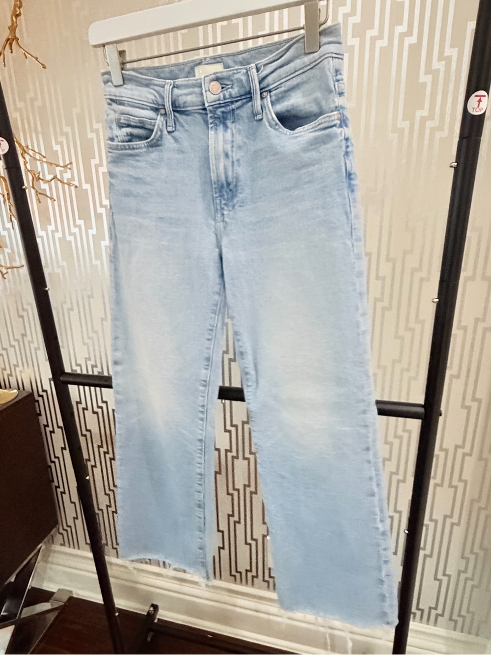 Mother kick it ankle fray jeans- Norway dude wash sz 24